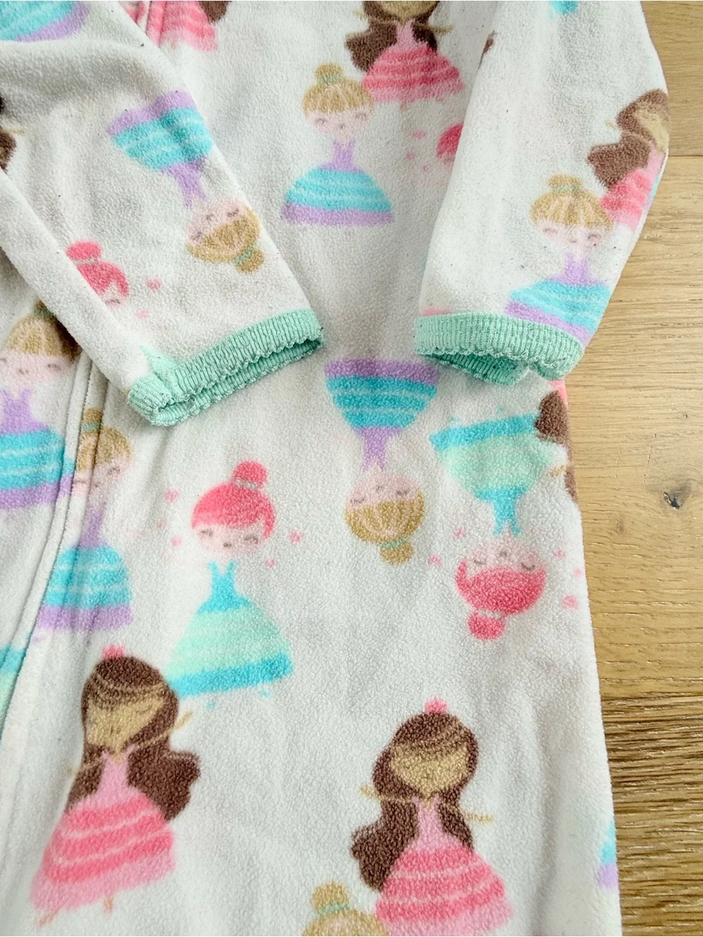 Carter's pajamas Footed One-Piece Sleeper Pink Purple Princess size 18 months